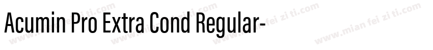Acumin Pro Extra Cond Regular字体转换